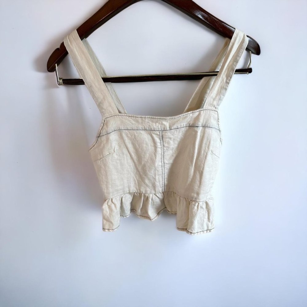 Pacsun cropped square neck tank top size small